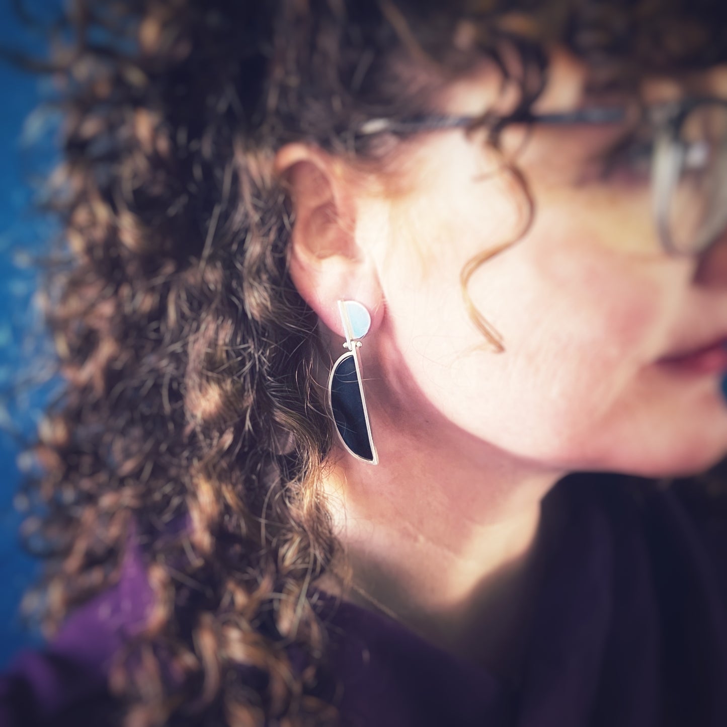 Onyx earrings