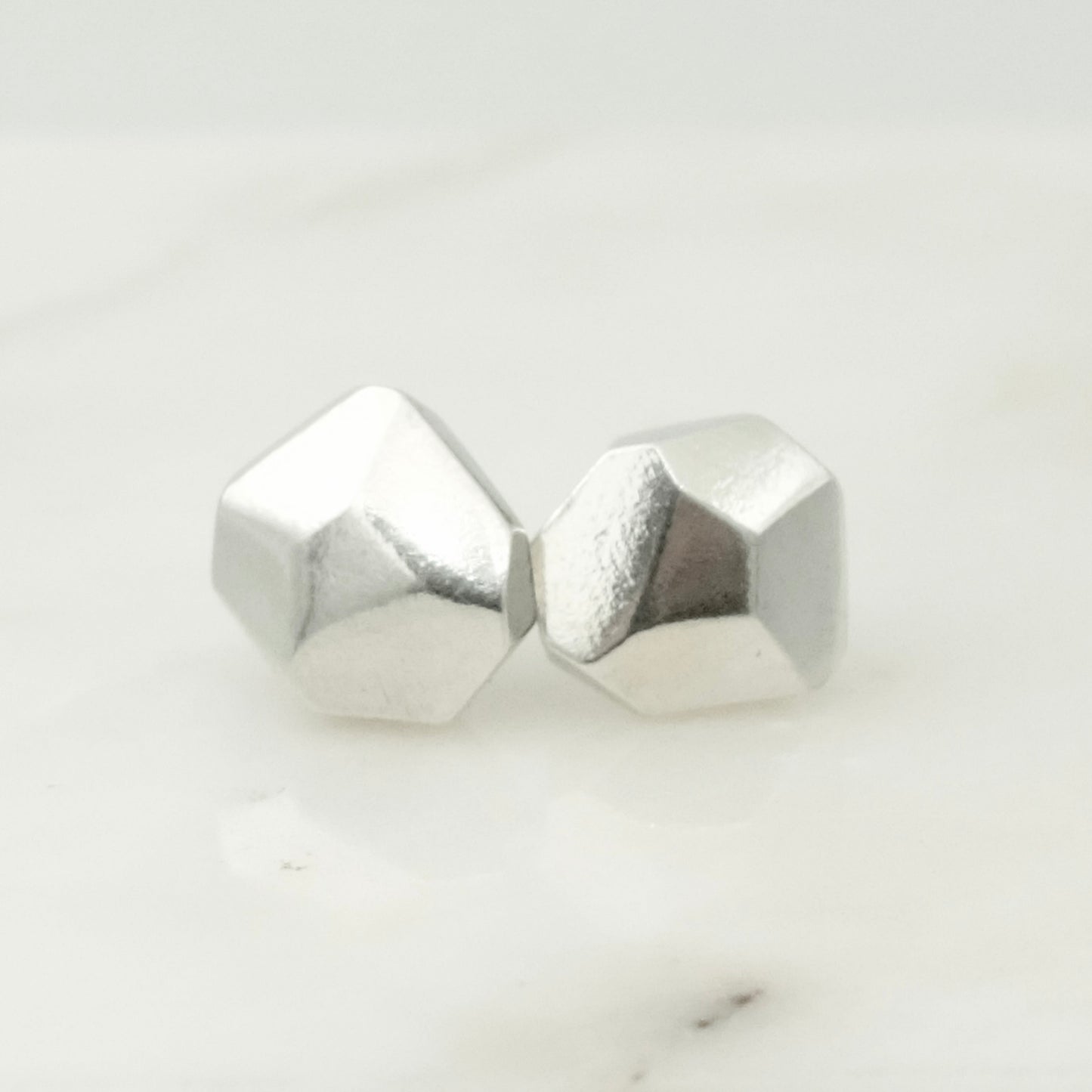 Faceted earrings